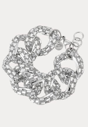 BY JOLIMA Sparkle Crystal  bracelet silver Onesize