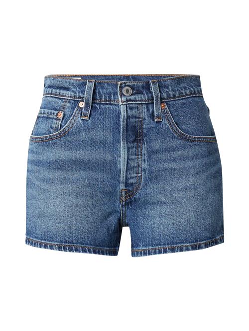 Se LEVI'S ® Jeans '501® Original Short'  blue denim / brun / blodrød / hvid ved About You