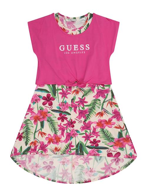 GUESS Kjole  beige / grøn / pink / fuchsia