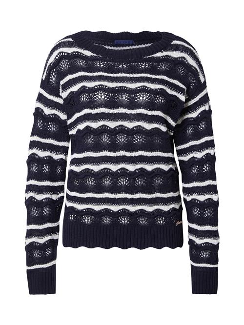 GUESS Pullover 'VALERIE'  navy / hvid