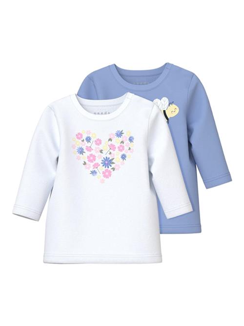 NAME IT Bluser & t-shirts 'NBFVubie'  royalblå / lysegul / lyserød / hvid