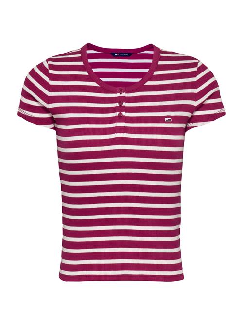 Tommy Jeans Shirts  vinrød / hvid