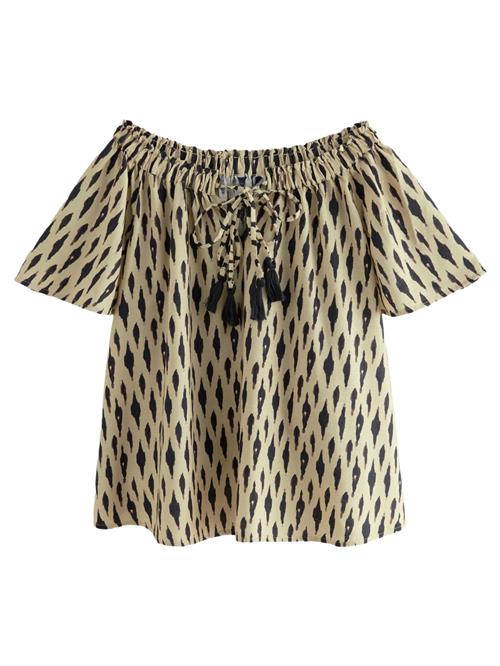 Next Bluse  beige / brun / sort