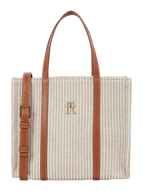 TOMMY HILFIGER Strandtaske  beige / brun / guld / hvid