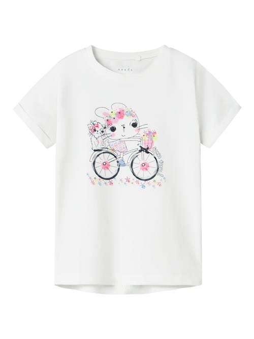 NAME IT Bluser & t-shirts 'NMFVIX'  lyseblå / lys pink / sort / hvid