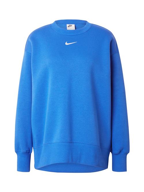 Se Nike Sportswear Sweatshirt 'PHNX FLC'  blå / hvid ved About You