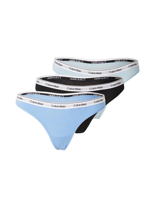 Calvin Klein Underwear String  pastelblå / lyseblå / sort / hvid