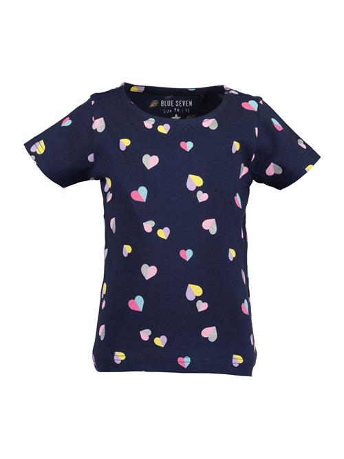 Se BLUE SEVEN Bluser & t-shirts  navy / lyseblå / gul / pink ved About You