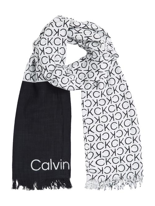 Calvin Klein Sjal  sort / hvid