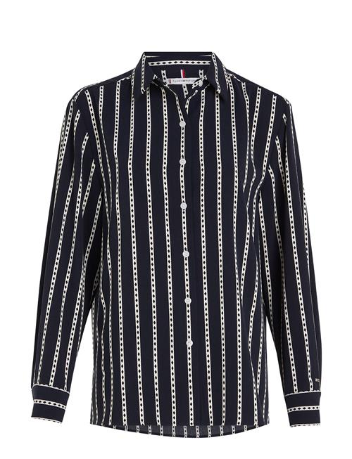 Argyle Stp Fluid Relaxed Shirt Tommy Hilfiger Black