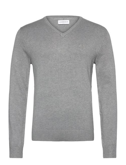 Eco Vero V-Neck Jumper Lindbergh Grey