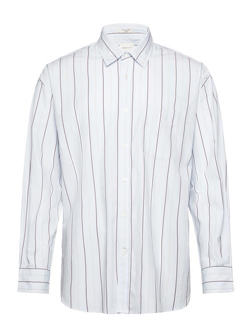 Os Compact Poplin Stripe Shirt GANT Blue