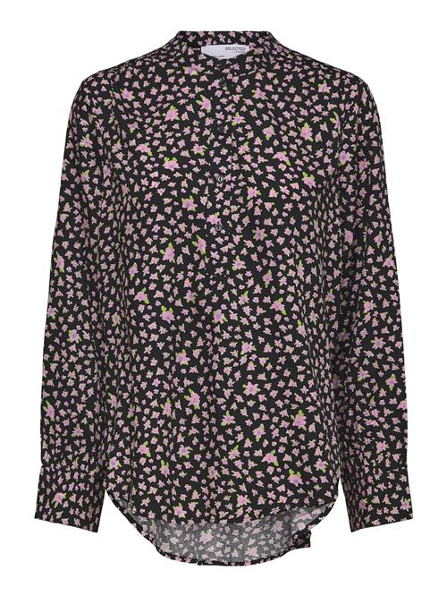 SELECTED FEMME Bluse 'Judita'  grøn / lilla / sort