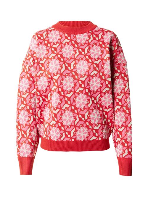 Warehouse Pullover  lys pink / lys rød / hvid