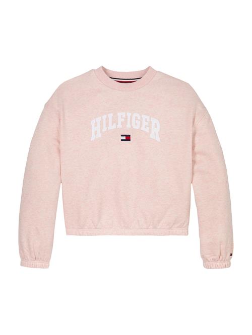 TOMMY HILFIGER Sweatshirt  lyserød / hvid