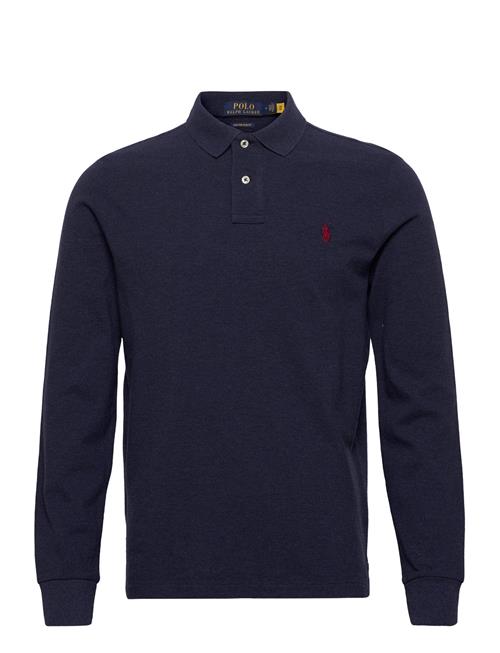 Custom Slim Fit Mesh Polo Shirt Polo Ralph Lauren Blue