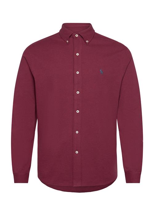 Featherweight Mesh Shirt Polo Ralph Lauren Burgundy