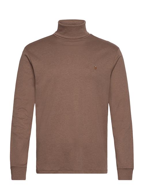 Soft Cotton Turtleneck Polo Ralph Lauren Brown