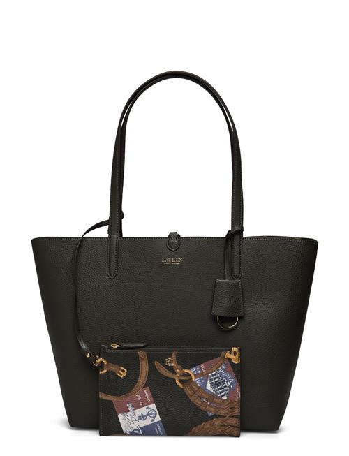 Faux Pebble Grain-Rvrsble Tote-Tte- Lauren Ralph Lauren Black