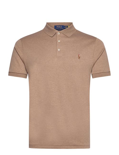 Custom Slim Fit Soft Cotton Polo Shirt Polo Ralph Lauren Beige