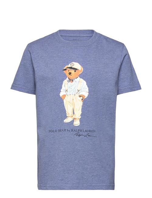 Polo Bear Cotton Jersey Tee Ralph Lauren Kids Blue