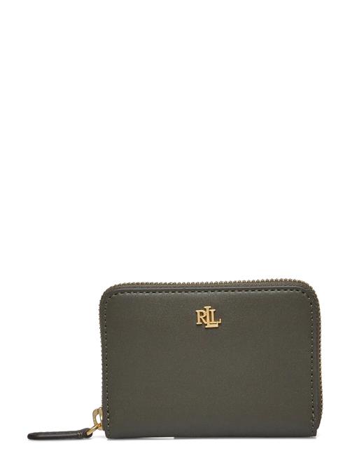 Leather Continental Wallet Lauren Ralph Lauren Khaki