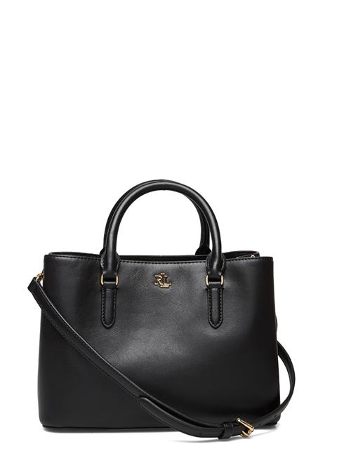 Leather Small Marcy Satchel Lauren Ralph Lauren Black