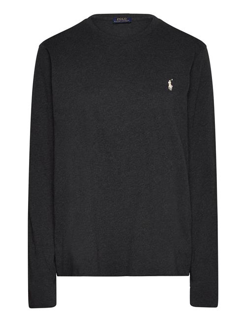 Long-Sleeve Jersey Crewneck Tee Polo Ralph Lauren Black