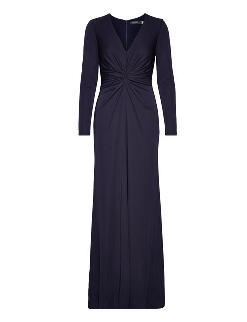 Twist-Front Stretch Jersey Gown Lauren Ralph Lauren Navy