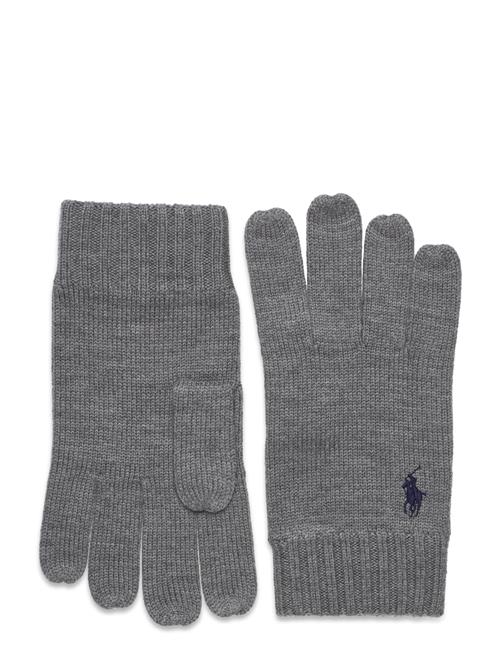 Se 2/30 Merino Wl Rws-Glv Polo Ralph Lauren Grey ved Booztlet