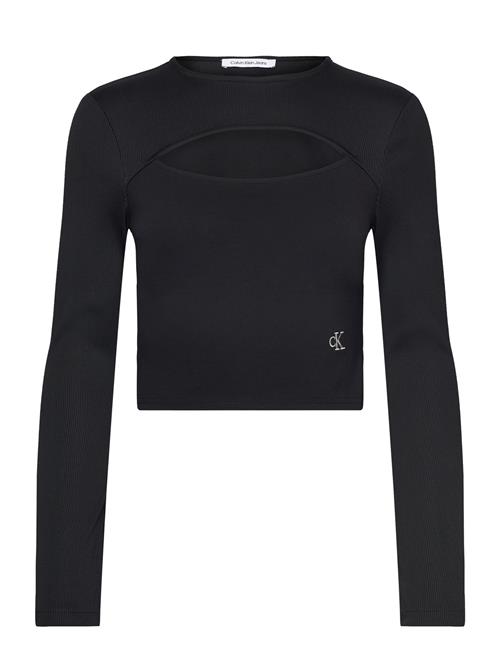 Milano Cut Out Long Sleeve Calvin Klein Jeans Black