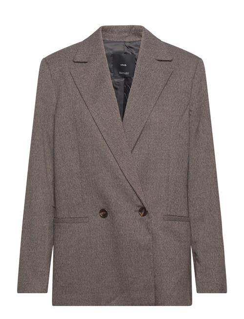 Cross Button Blazer Mango Brown