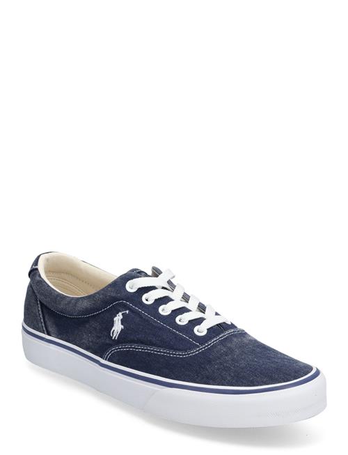 Keaton Washed Canvas Sneaker Polo Ralph Lauren Blue