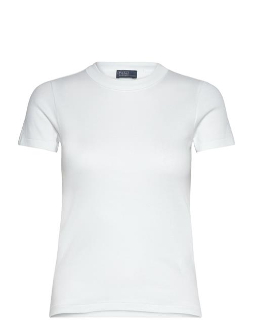 Ribbed Cotton Tee Polo Ralph Lauren White