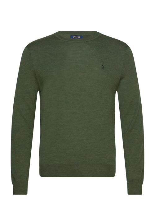 Slim Fit Washable Wool Crewneck Sweater Polo Ralph Lauren Green