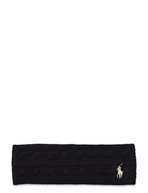 Wool Blend-Cable Headband Polo Ralph Lauren Black