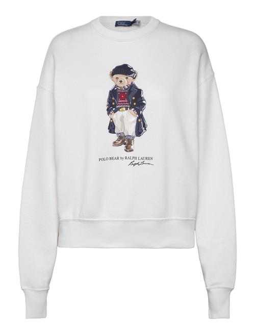 Se Polo Bear Fleece Crewneck Sweatshirt Polo Ralph Lauren White ved Booztlet