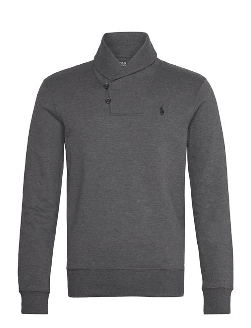 Luxury Jersey Shawl-Collar Pullover Polo Ralph Lauren Grey