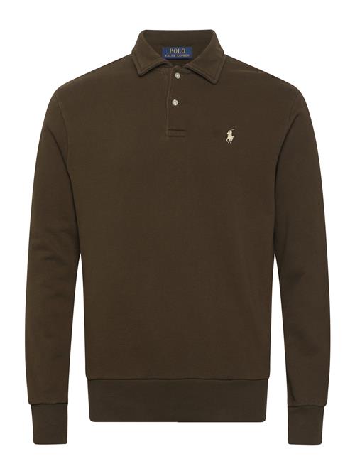 Loopback Fleece Collared Sweatshirt Polo Ralph Lauren Green