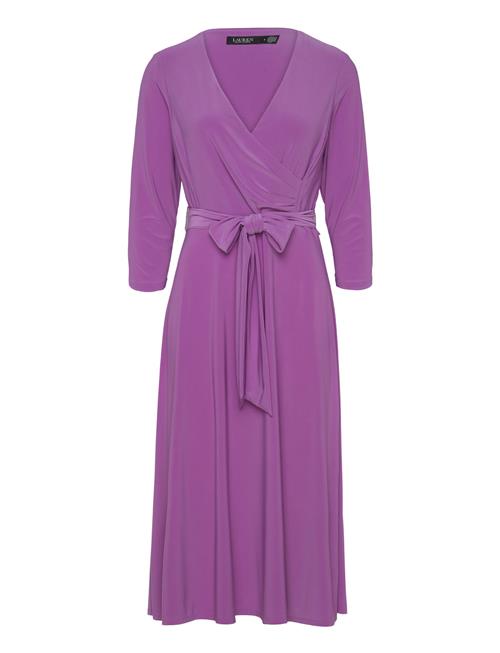 Surplice Jersey Dress Lauren Ralph Lauren Purple