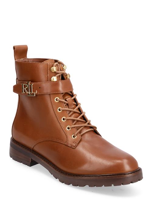 Eldridge Burnished Leather Boot Lauren Ralph Lauren Brown