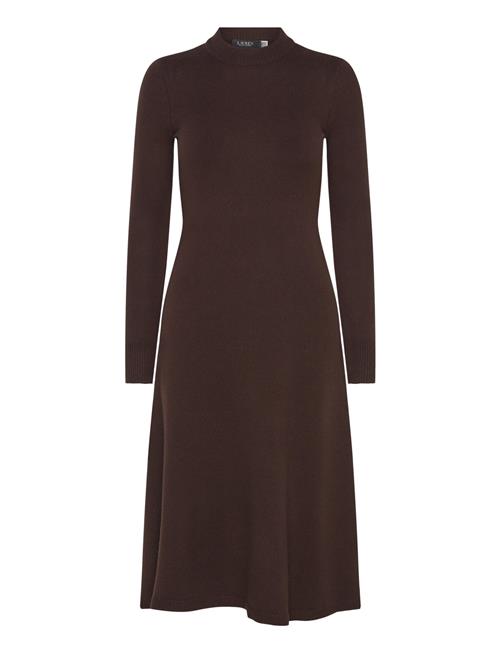 Wool-Blend Long-Sleeve Sweater Dress Lauren Ralph Lauren Brown