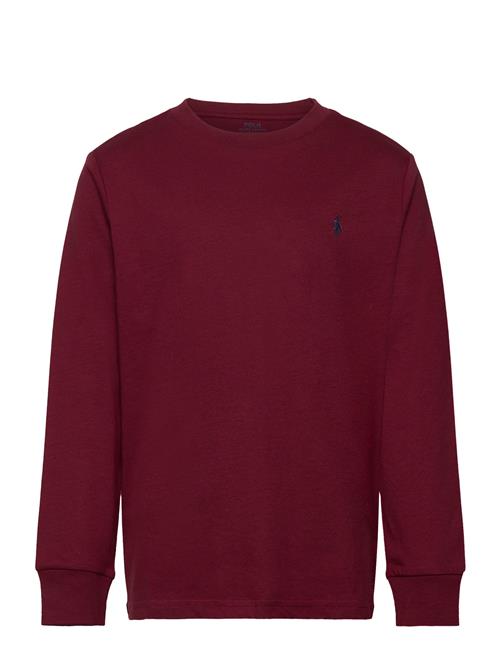 Cotton Jersey Long-Sleeve Tee Ralph Lauren Kids Burgundy