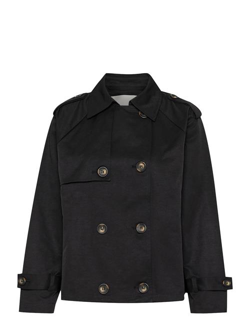 Miramw Short Trenchcoat My Essential Wardrobe Black