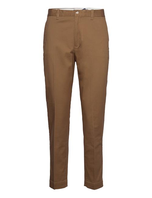 Cropped Slim Fit Twill Chino Pant Polo Ralph Lauren Beige