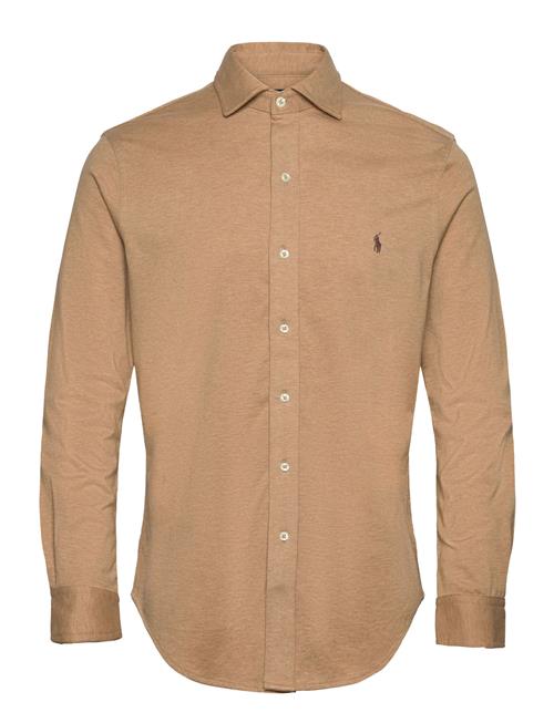 Jersey Spread-Collar Shirt Polo Ralph Lauren Beige