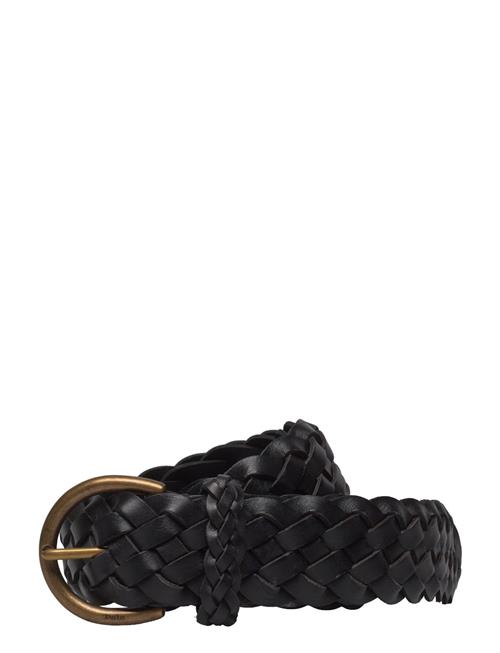 Braided Calfskin Belt Polo Ralph Lauren Black