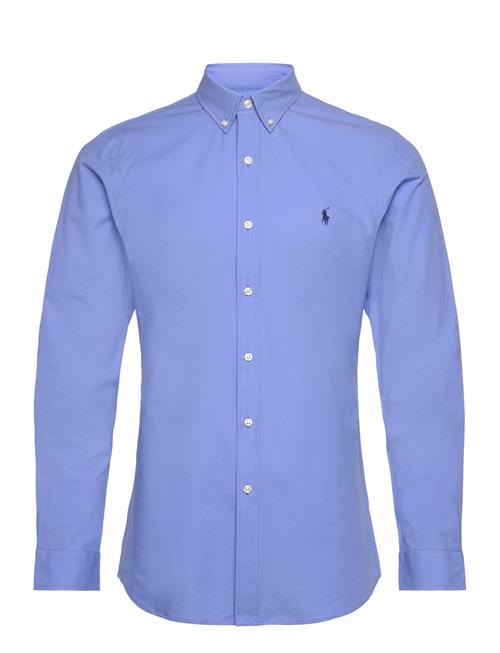 Slim Fit Stretch Poplin Shirt Polo Ralph Lauren Blue