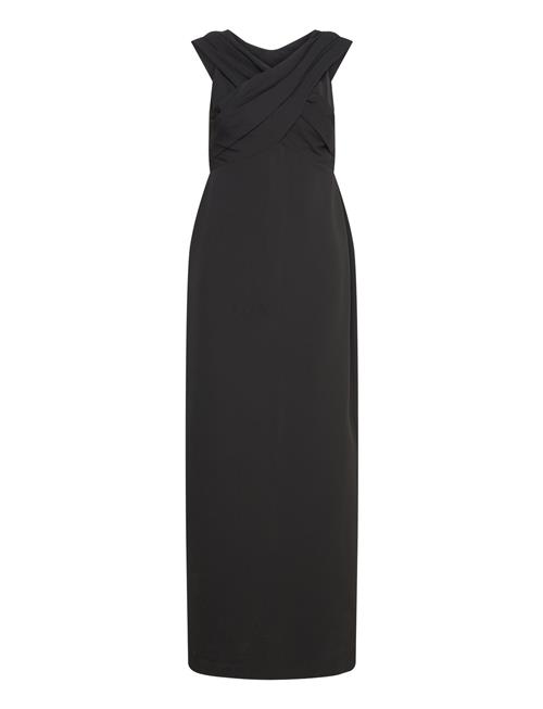 Crepe Off-The-Shoulder Gown Lauren Ralph Lauren Black