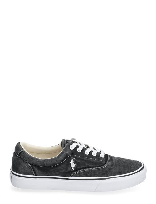 Keaton Washed Canvas Sneaker Polo Ralph Lauren Black